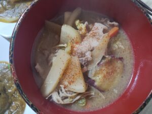 豚汁　キャベツ　しょうが入り