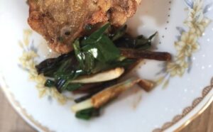 七飯町　にじいろファーム 千本ネギ　ソテー