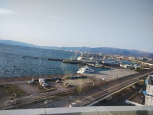函館　春のバル街 国際ホテル ル・モン・ガギュー　外の景色