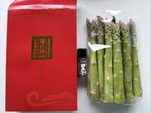 いもっこ市　海の神　アスパラ　贈答品　箱つき　1kg