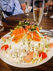 mona 夜のお通し　生ハムサラダ
