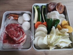 焼き野菜とお肉