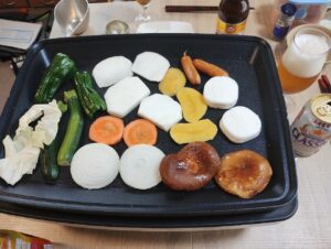 ホットプレートで 焼き野菜